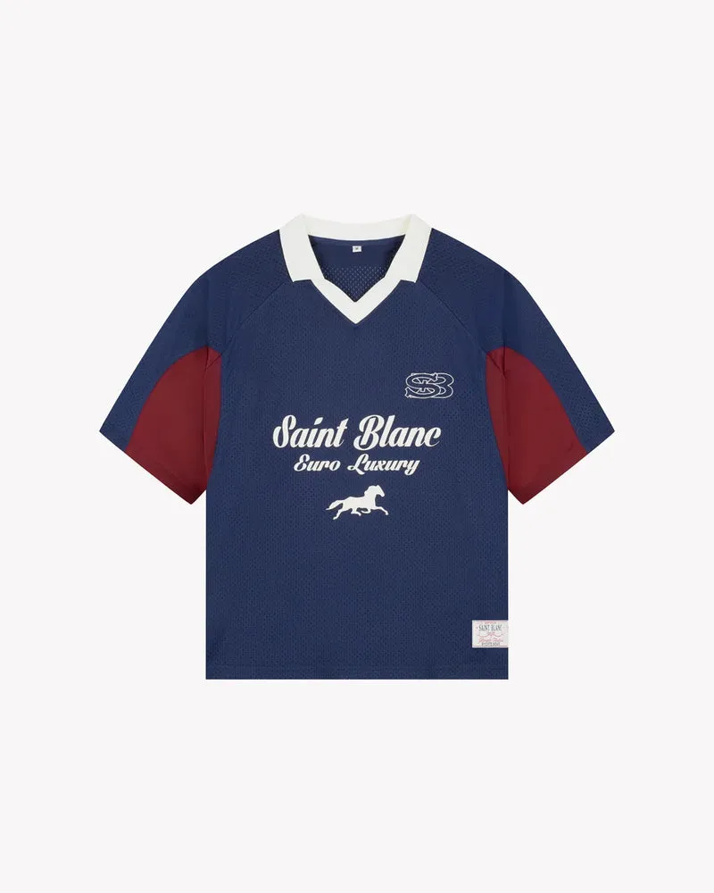 Saint Blanc T-SHIRT EURO LUXURY JERSEY BLAUW