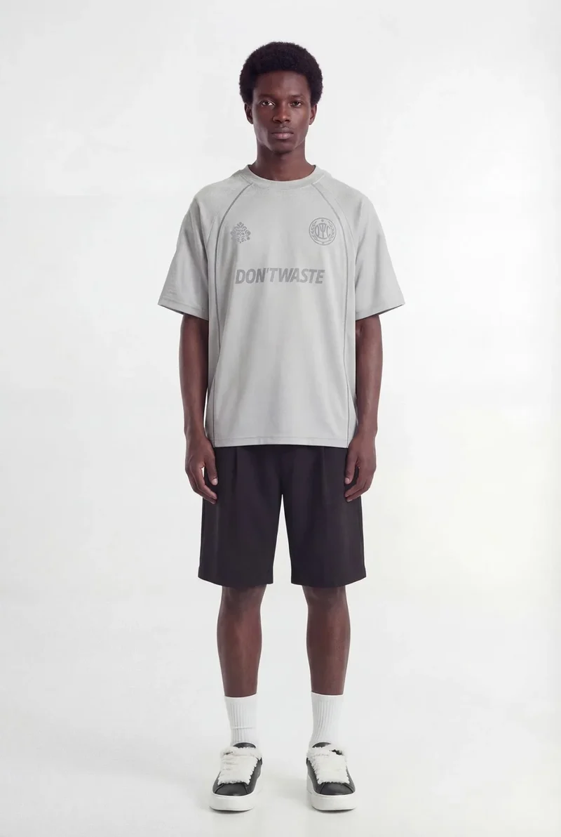 DONT WASTE CULTURE T-SHIRT LUCA L-GRIJS