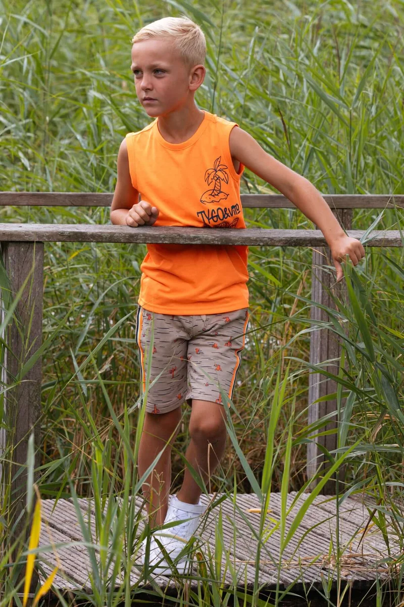 TYGO & vito Jongens T-shirt, NIEK, Orange Clownfish
