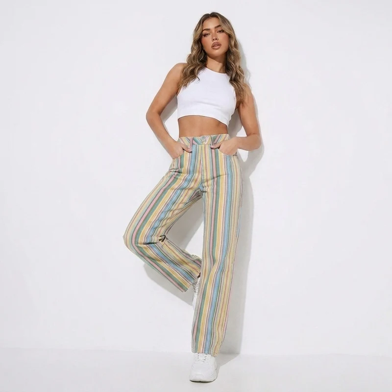 Alizé | Gestreepte Wide Leg Broek voor Dames