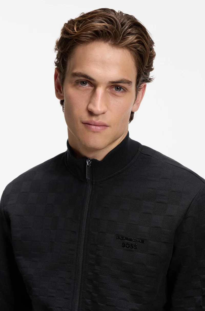 HUGO BOSS SWEATER SW_PS ICONS70 JACQFZ ZWART