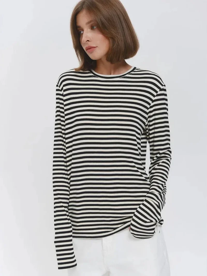 Linéa Marinière | Gestreepte longsleeve voor dames – tijdloos & comfy