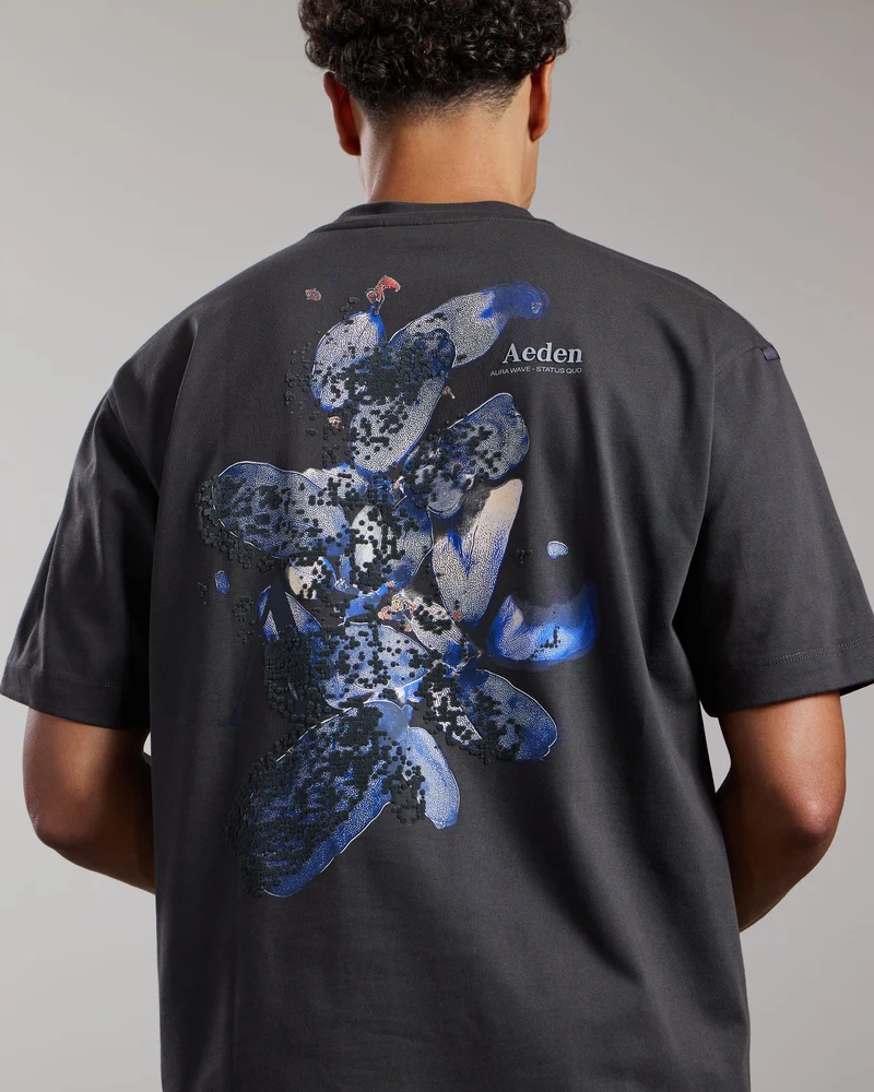 AEDEN T-SHIRT ZAHIR TEE GRIJS