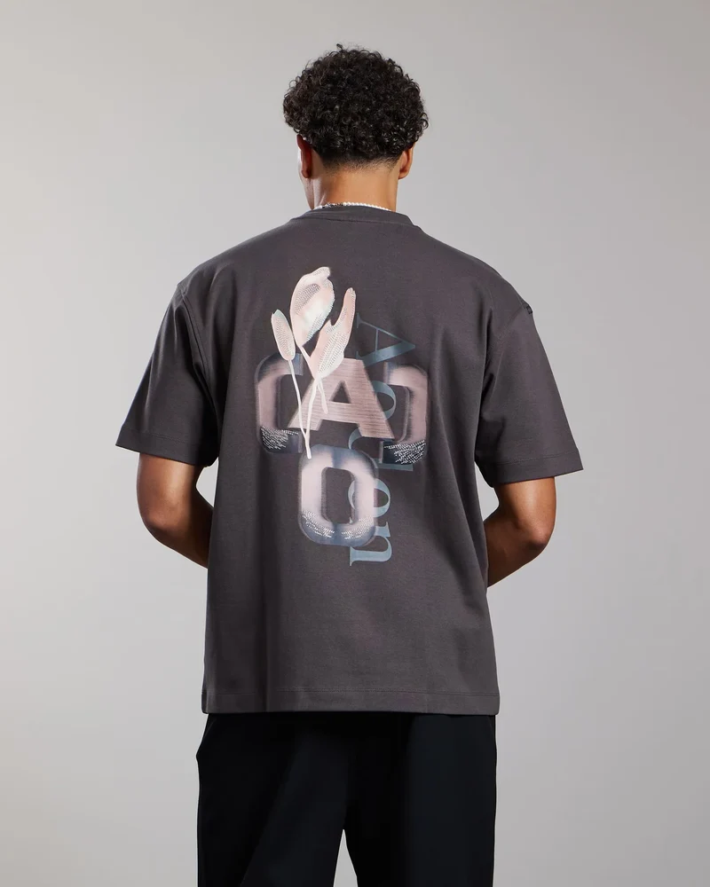 AEDEN T-SHIRT YASIN TEE GRIJS