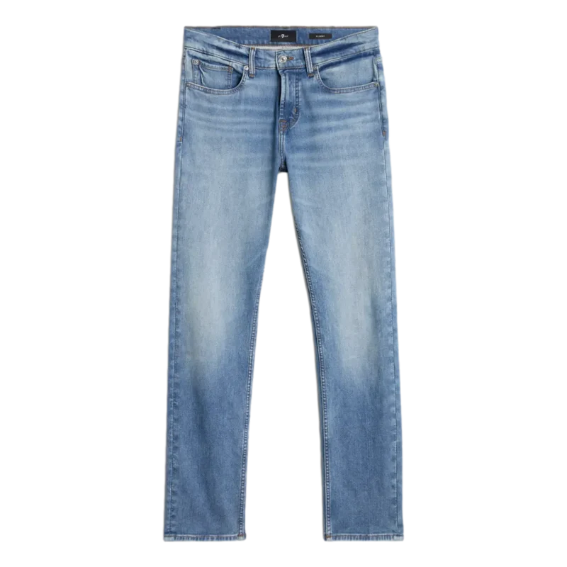 7 For All Mankind Slim Jeans Licht Denim - Match Laren
