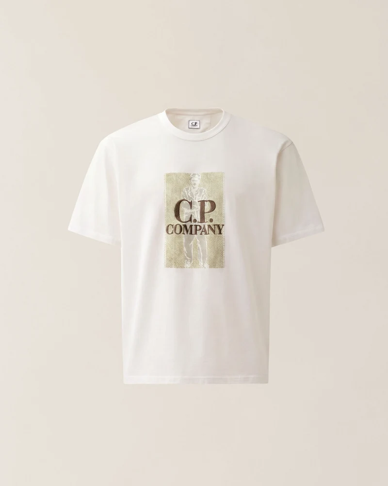 CP COMPANY T-SHIRT 21CMTS158A OFF WHITE