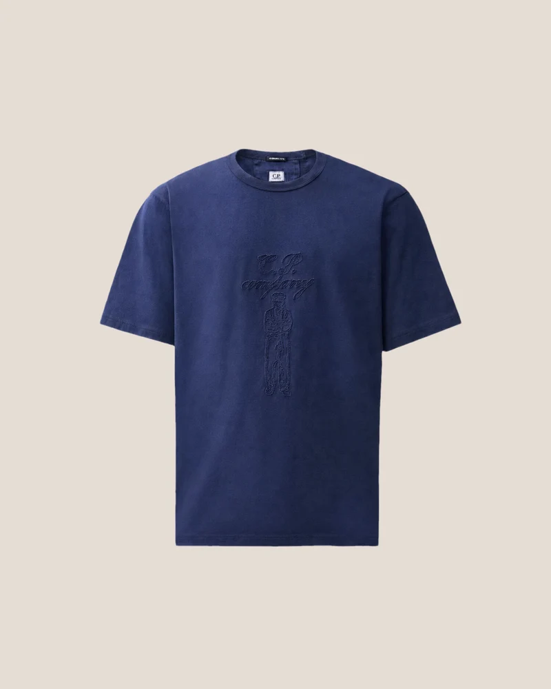 CP COMPANY T-SHIRT 21CMTS168A D-BLAUW
