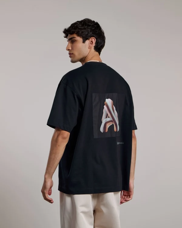 AEDEN T-SHIRT ORBA TEE ZWART