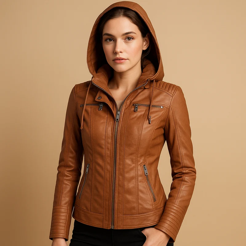 Kort jack met afneembare capuchon voor dames | Nadine