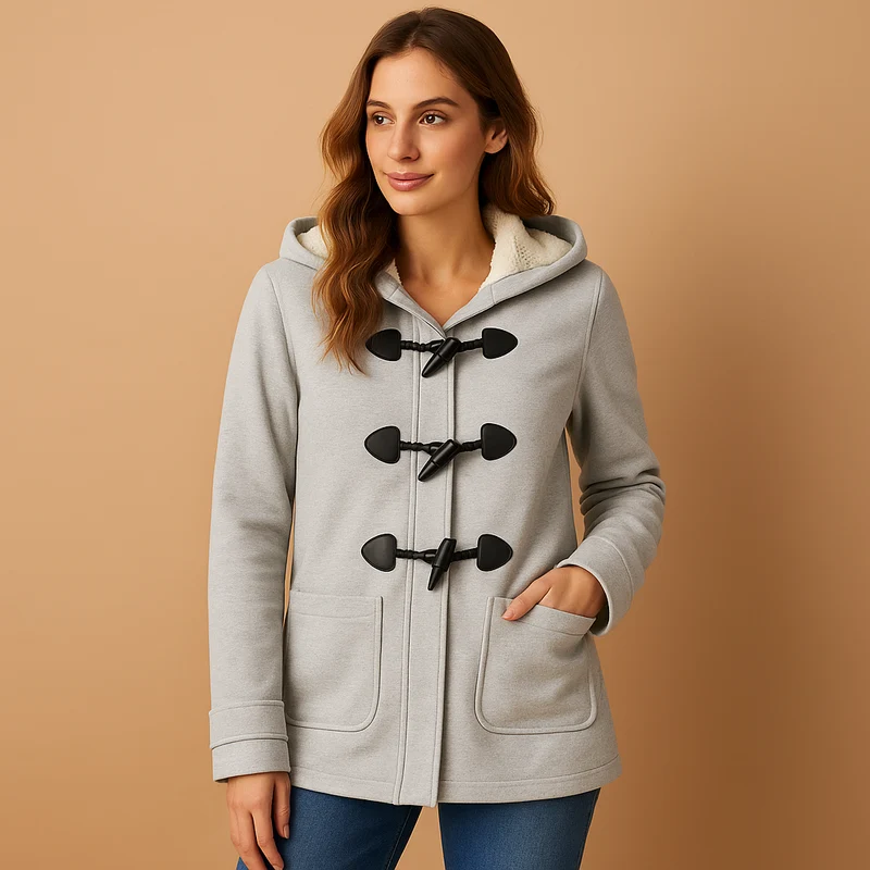 Lange winterjas met capuchon voor dames | Marije