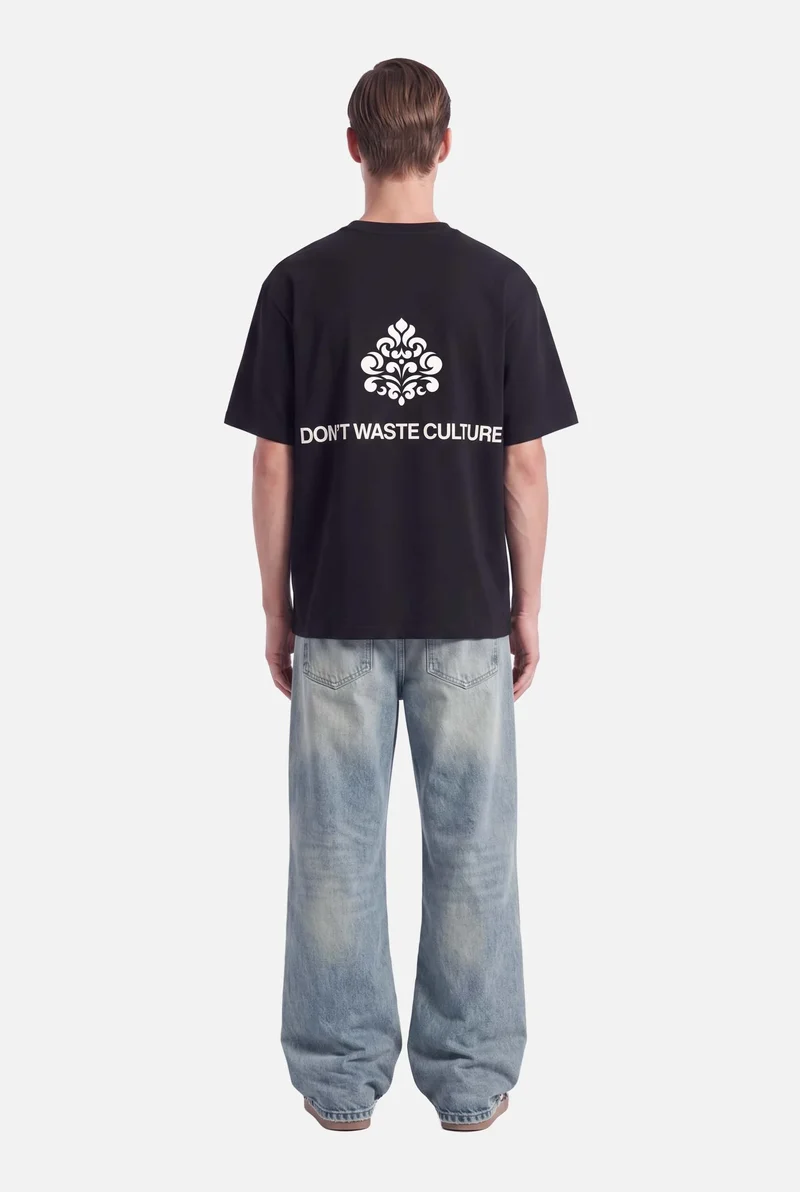 DONT WASTE CULTURE T-SHIRT AZEMARI ZWART