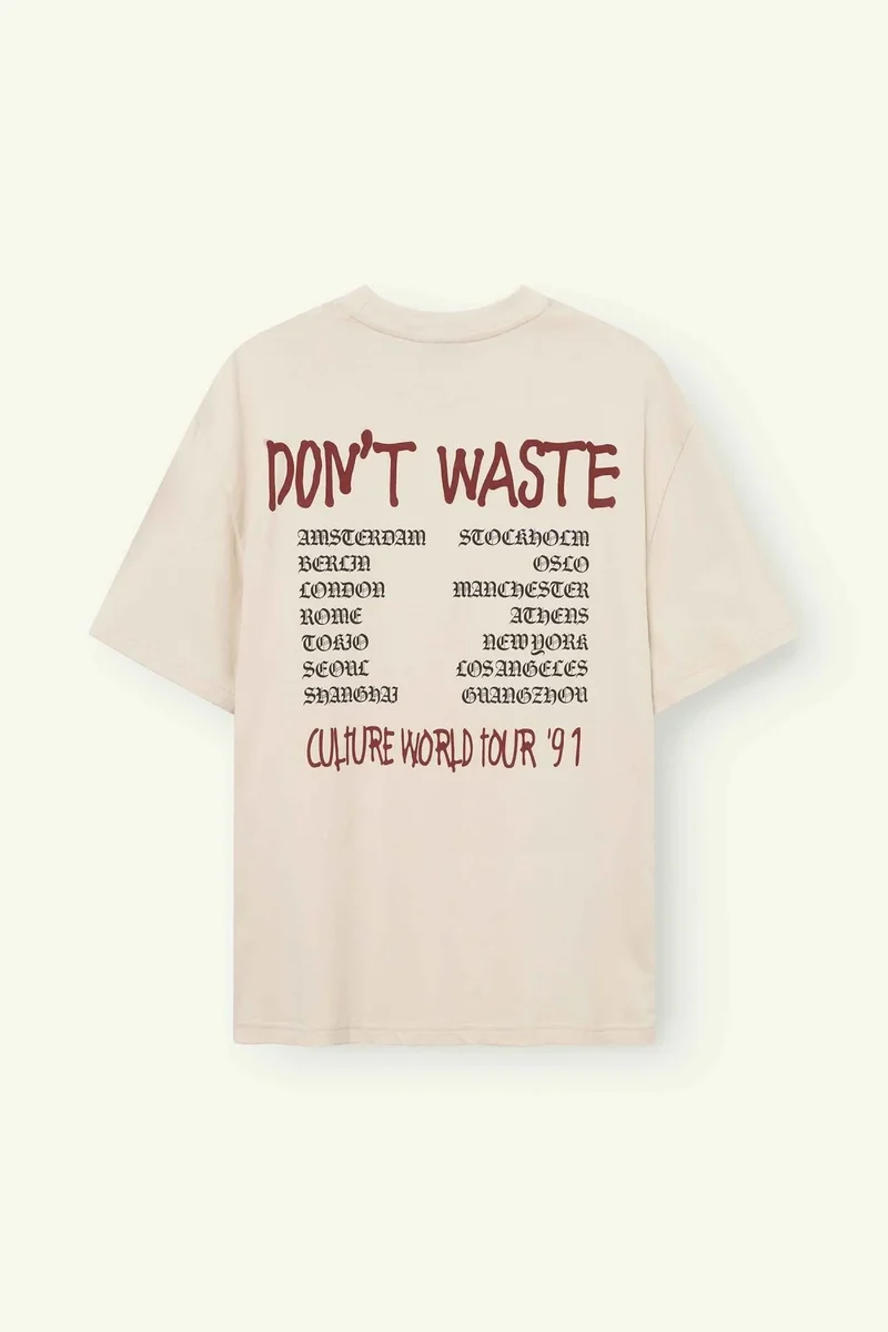 DONT WASTE CULTURE T-SHIRT JOVI BEIGE