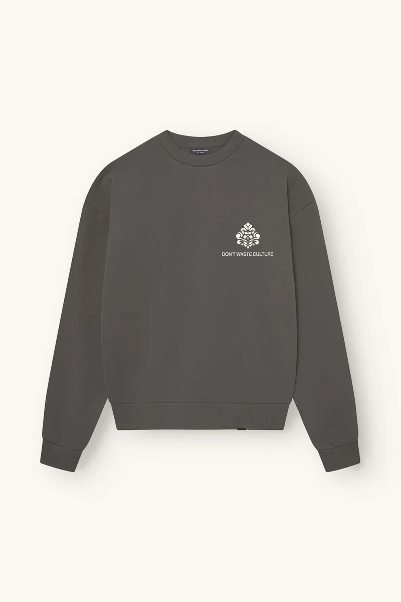 DONT WASTE CULTURE SWEATER YERO SWEATER GRIJS