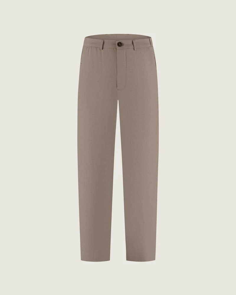 DUQUEZZI PANTALON CESARE WOOL BLEND PANTS BEIGE