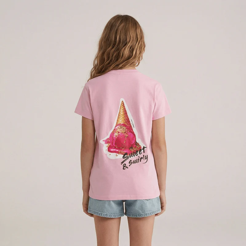 Cars Girls Backprint Shirts, ZOYA, Light Pink