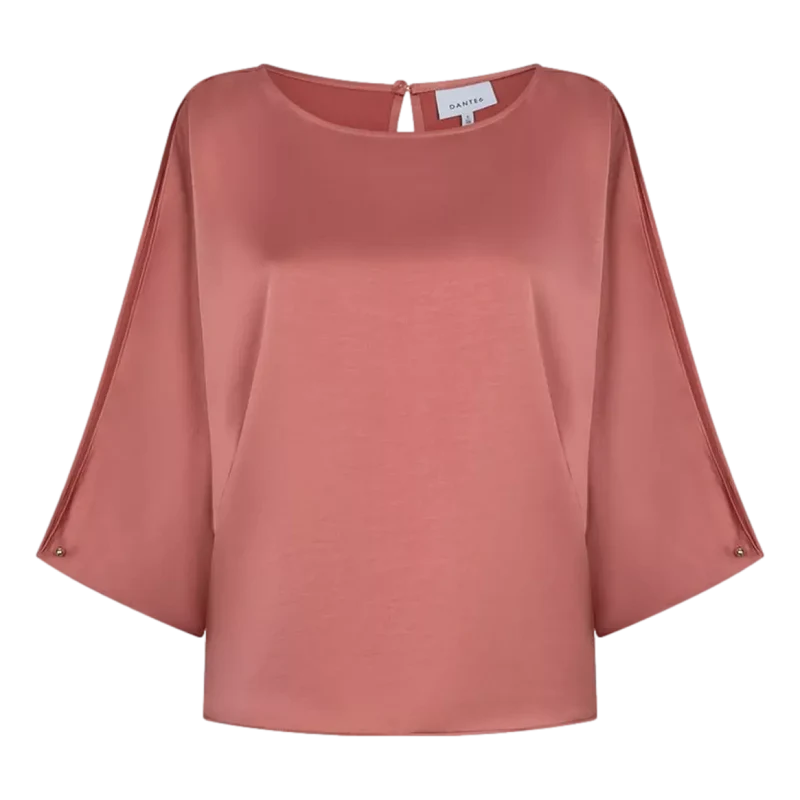 Dante6 Risette Satin Top Framboos - Match Laren