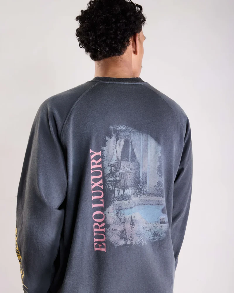 Saint Blanc T-SHIRT EURO LUXERY RAGLAN ZWART