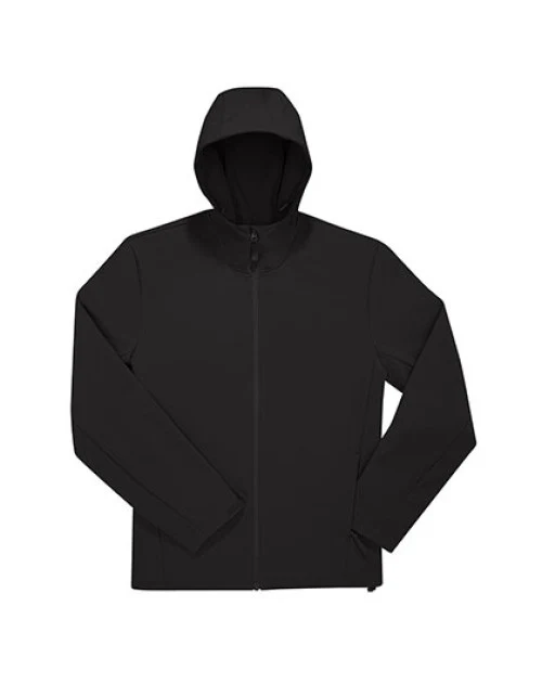 B&C BE INSPIRED - Reset Hooded Softshell - Black