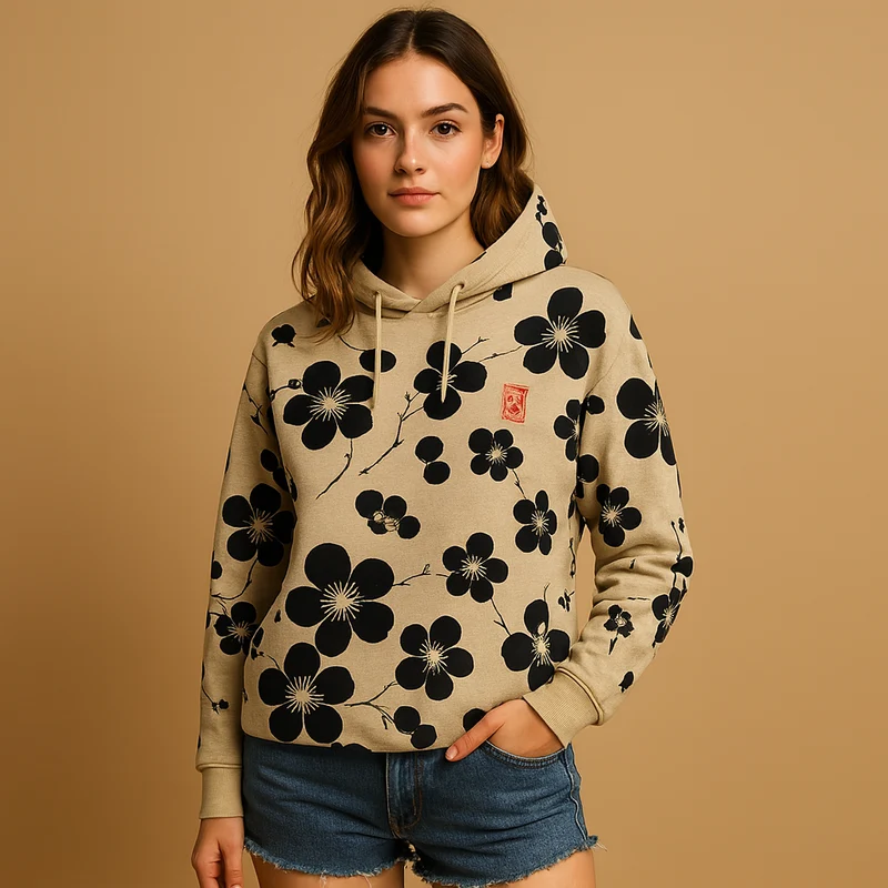 Gebloemde hoodie trui voor dames | Lianne