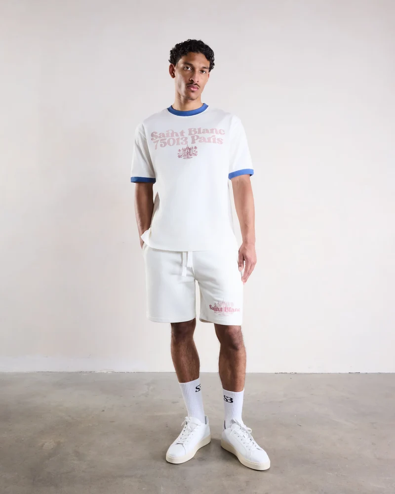 Saint Blanc T-SHIRT POSTCODE T-SHIRT WIT