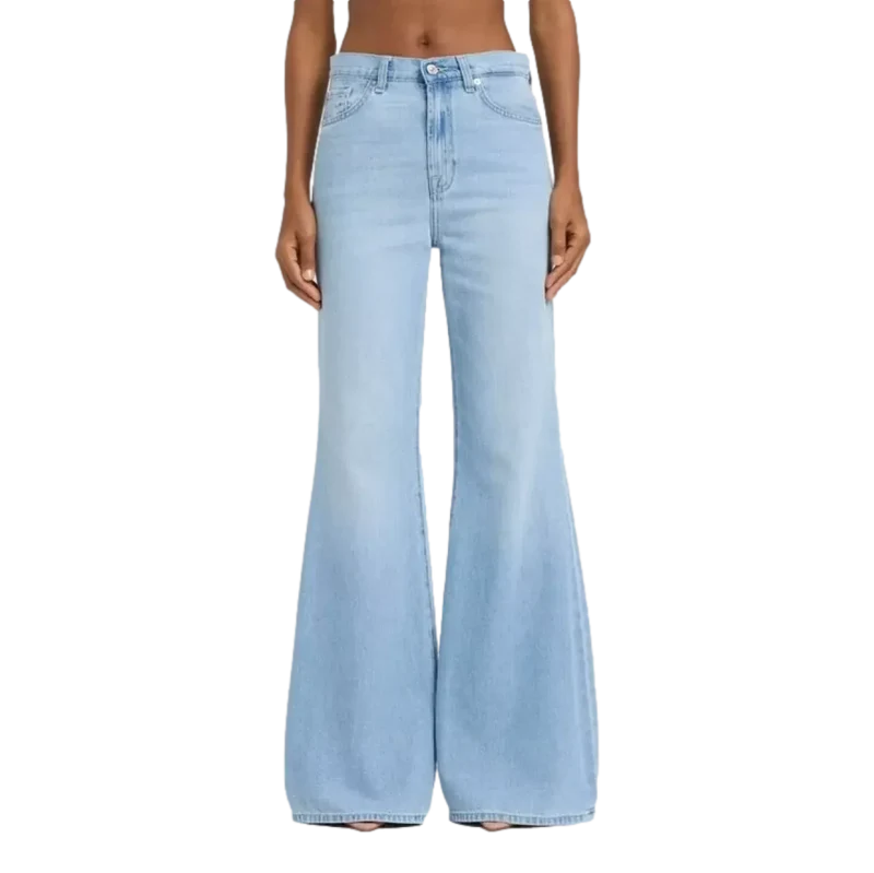 7 For All Mankind Retro Flare Jeans Lichtblauw Denim - Match Laren