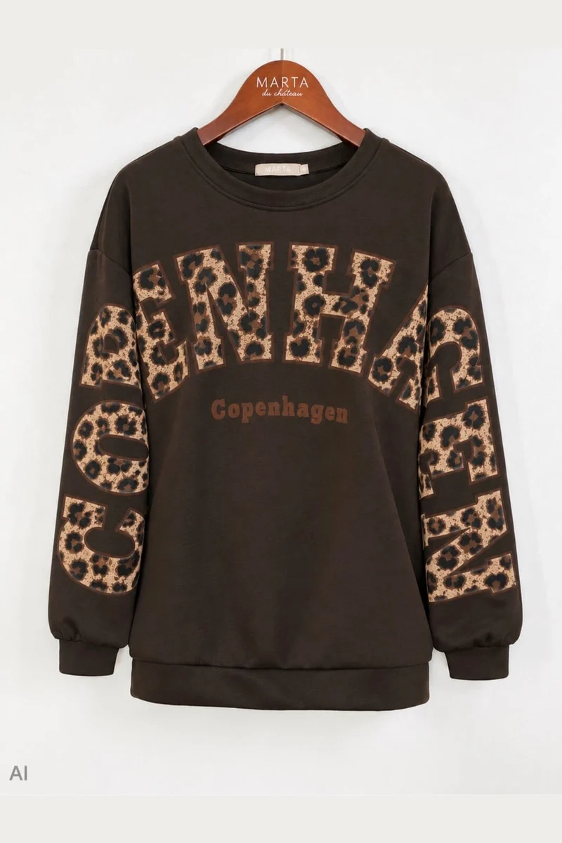 Marta Du Chateau - Mdcsevilla Sweatshirt 22659leo - Moro/Leo