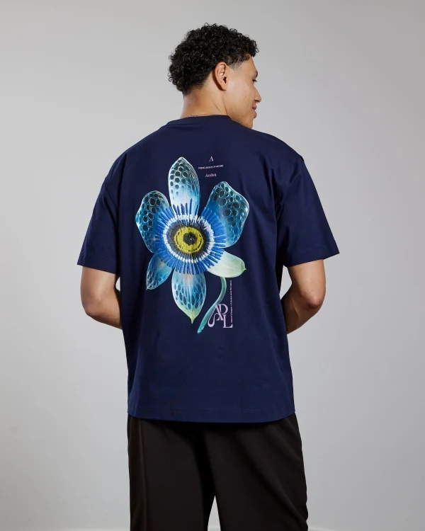 AEDEN T-SHIRT LUCERIS TEE D-BLAUW
