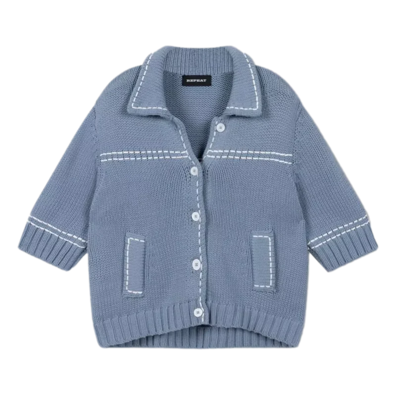 Repeat - Vest Blauw - Match Laren