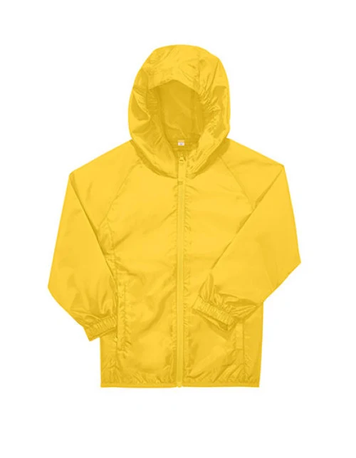 B&C BE INSPIRED - Kids #Reset Windbreaker - Pop Yellow