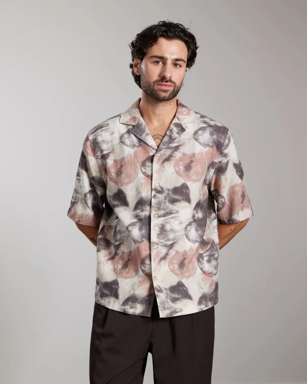 AEDEN SHIRT FLOW BLOUSE BEIGE