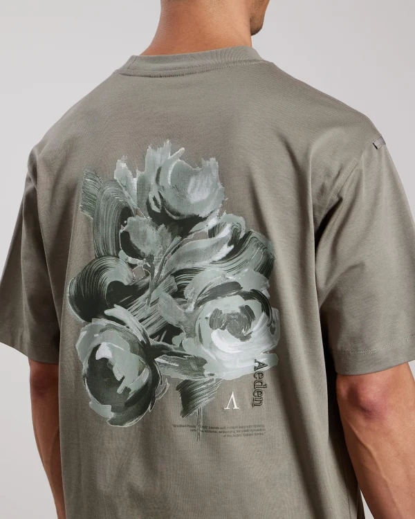 AEDEN T-SHIRT FIORAN TEE GROEN