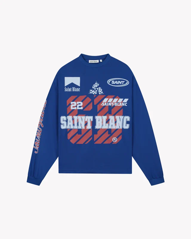 Saint Blanc T-SHIRT SPONSORSHIP LONG SHIRT BLAUW
