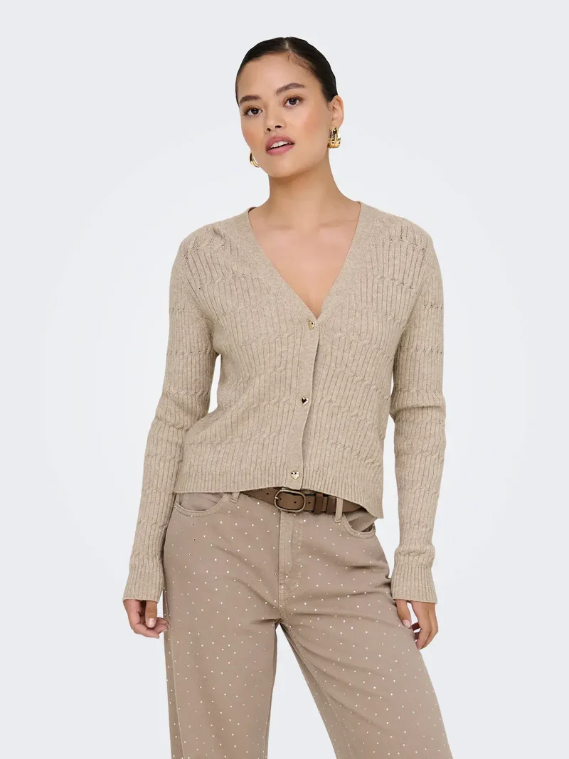 Only Dames Vest, KATIA LIFE, Mocha Merinque