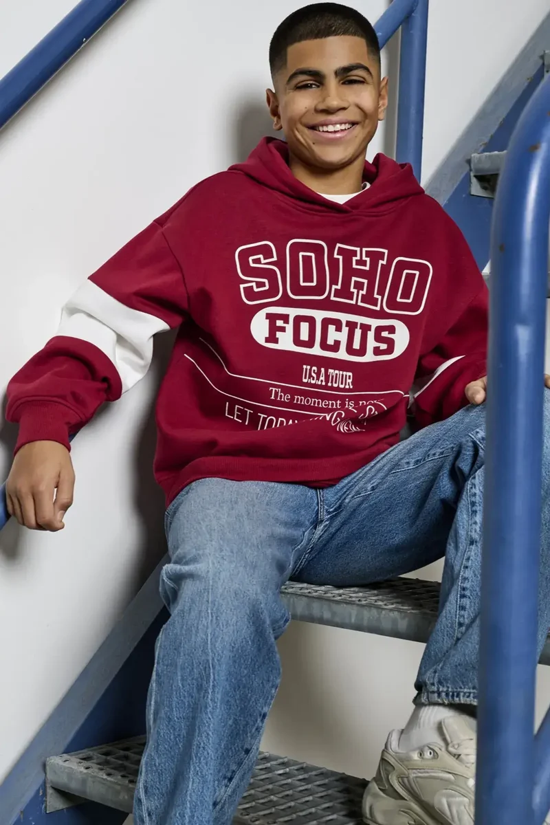 Kids Only & Sons Hoodie, CATER, Tibetan Red SOHO