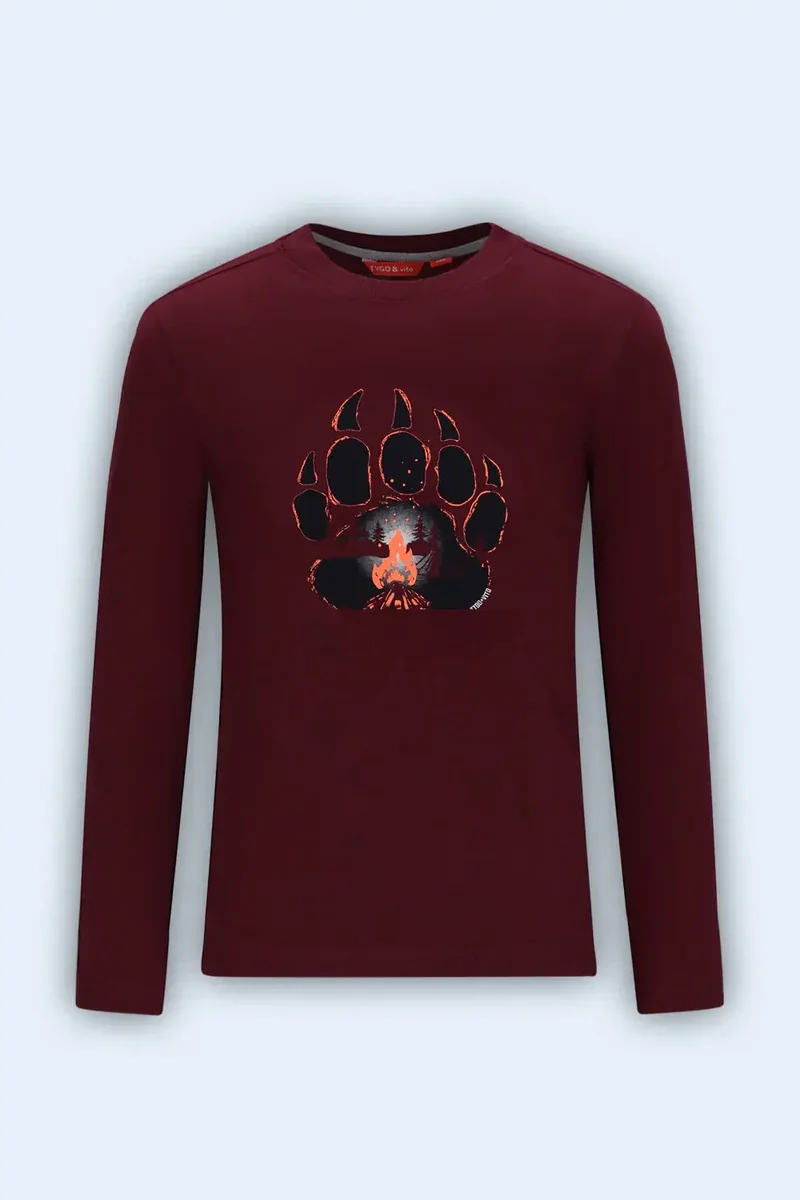 Tygo & vito Longsleeve MAX, Maroon