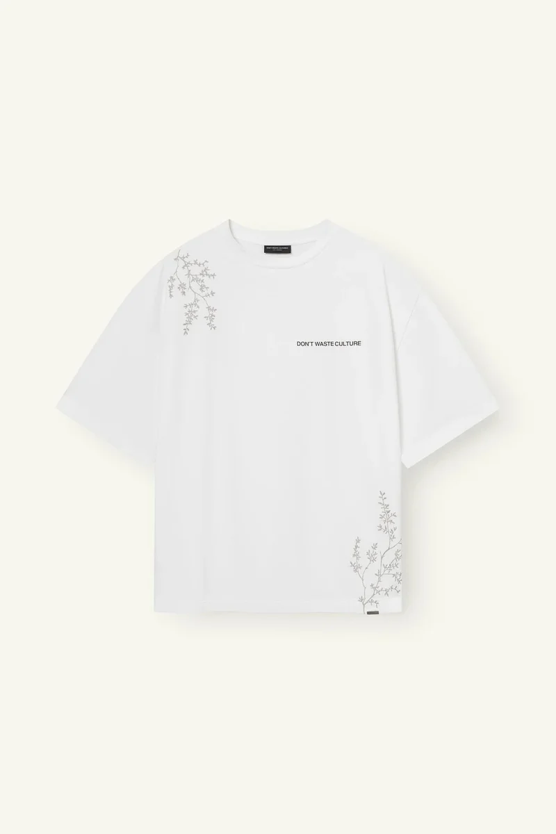 DONT WASTE CULTURE T-SHIRT MORIKAE T-SHIRT OFF WHITE