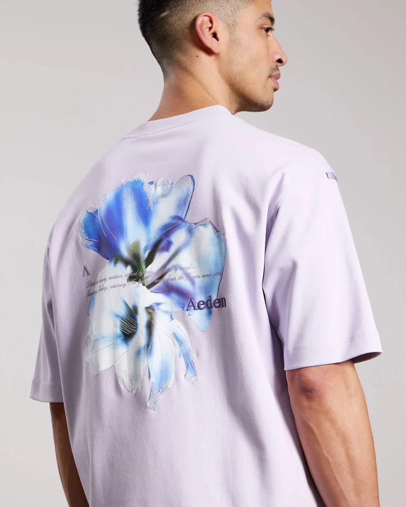AEDEN T-SHIRT FAME TEE Lila