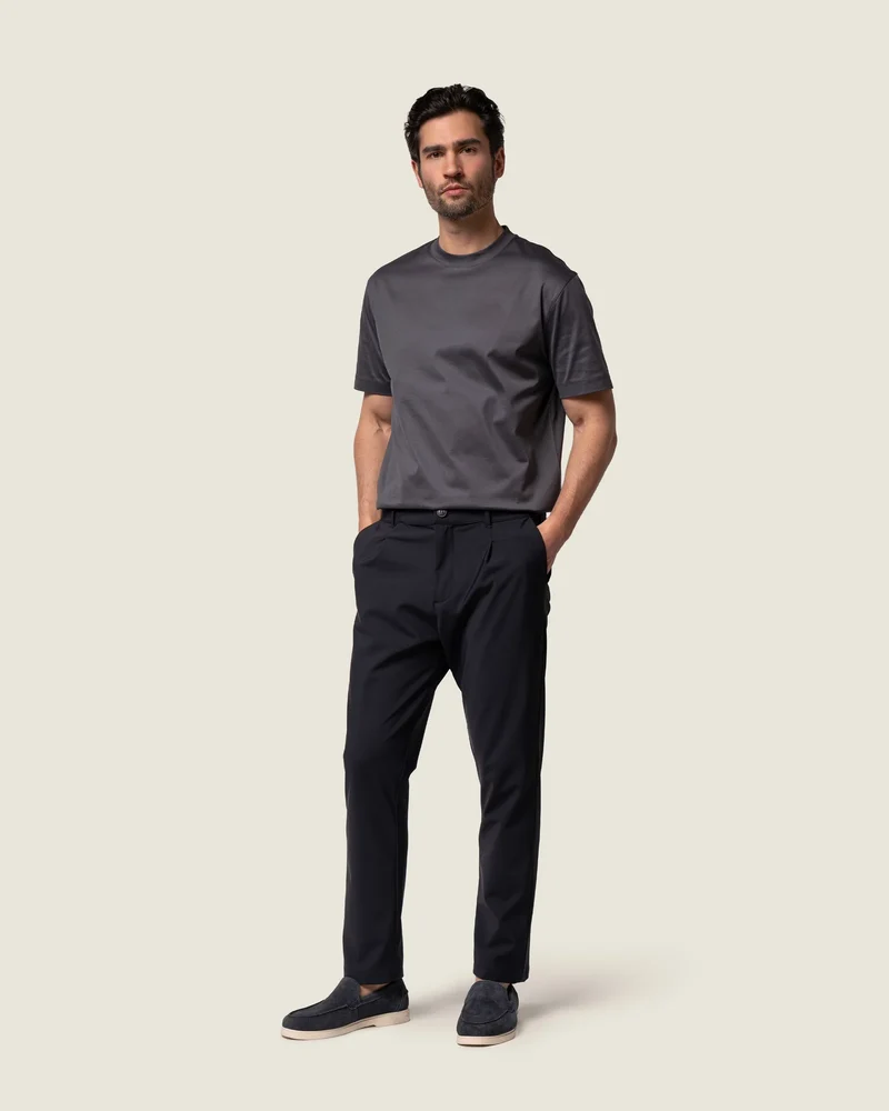 DUQUEZZI T-SHIRT SUPIMA T-SHIRT D-GRIJS