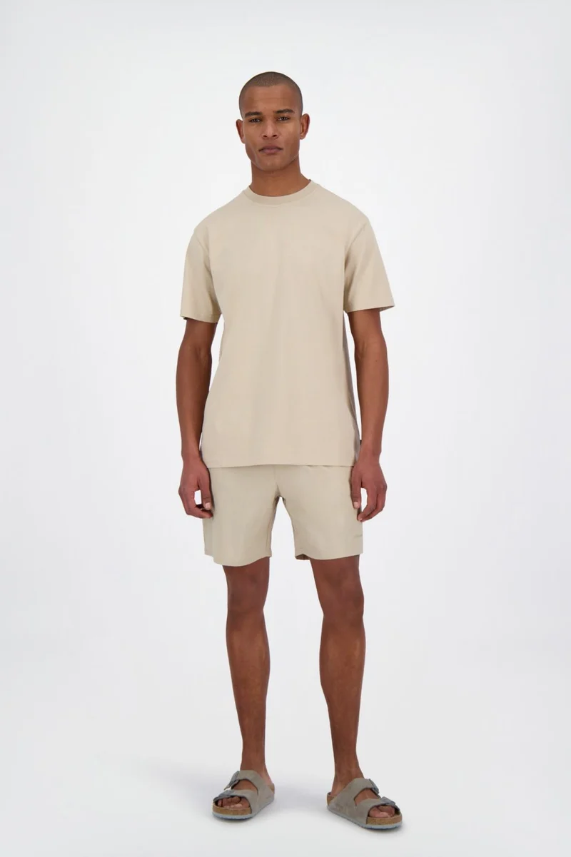 AIRFORCE ZWEMBROEK SWIMSHORT MID LONG BEIGE