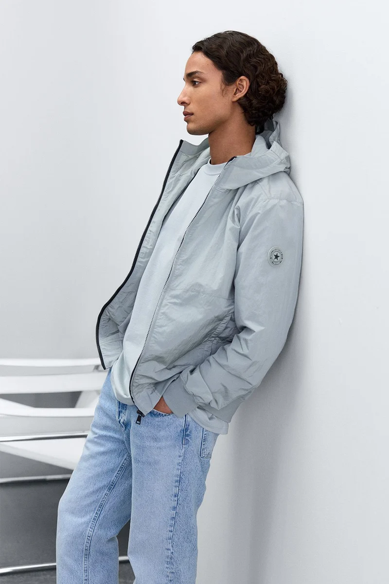 AIRFORCE JAS WAXED CRINCLE JACKET L-GROEN