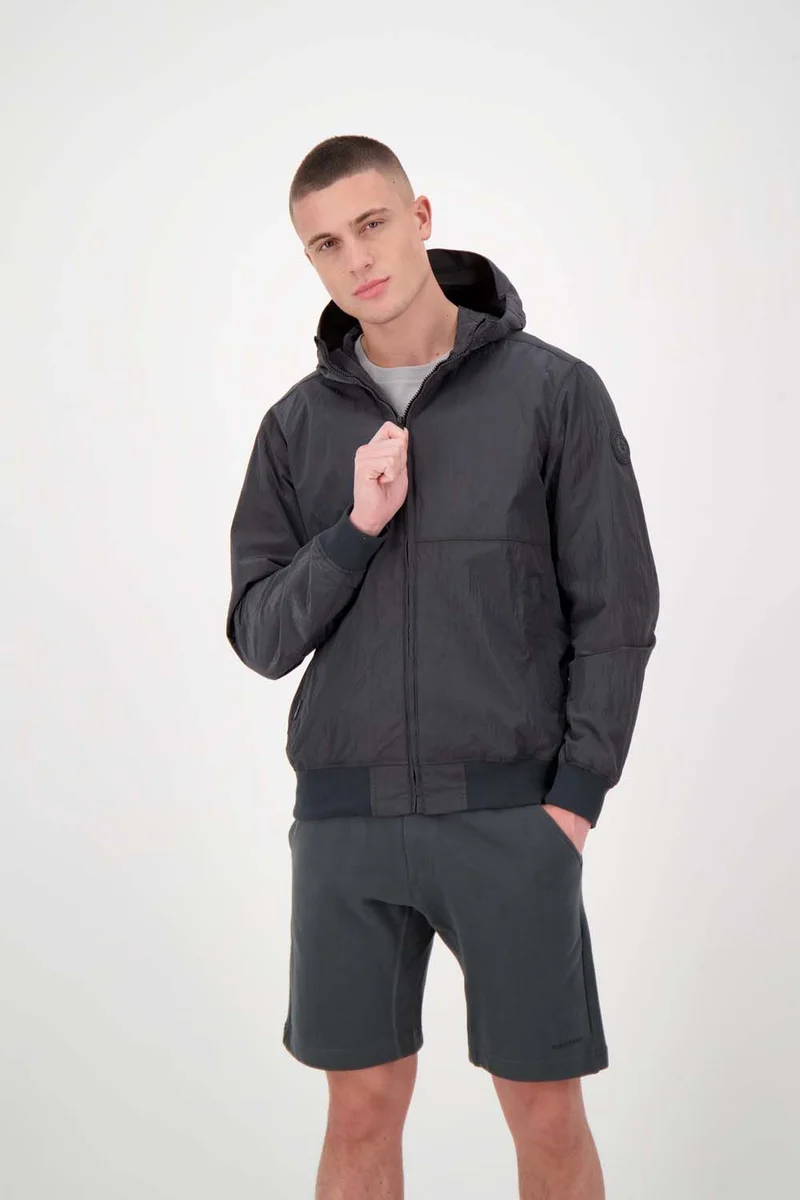 AIRFORCE JAS WAXED CRINCLE JACKET GRIJS