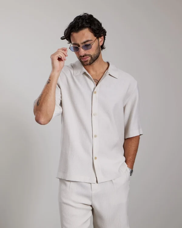 AEDEN SHIRT DARIUS SHIRT BEIGE