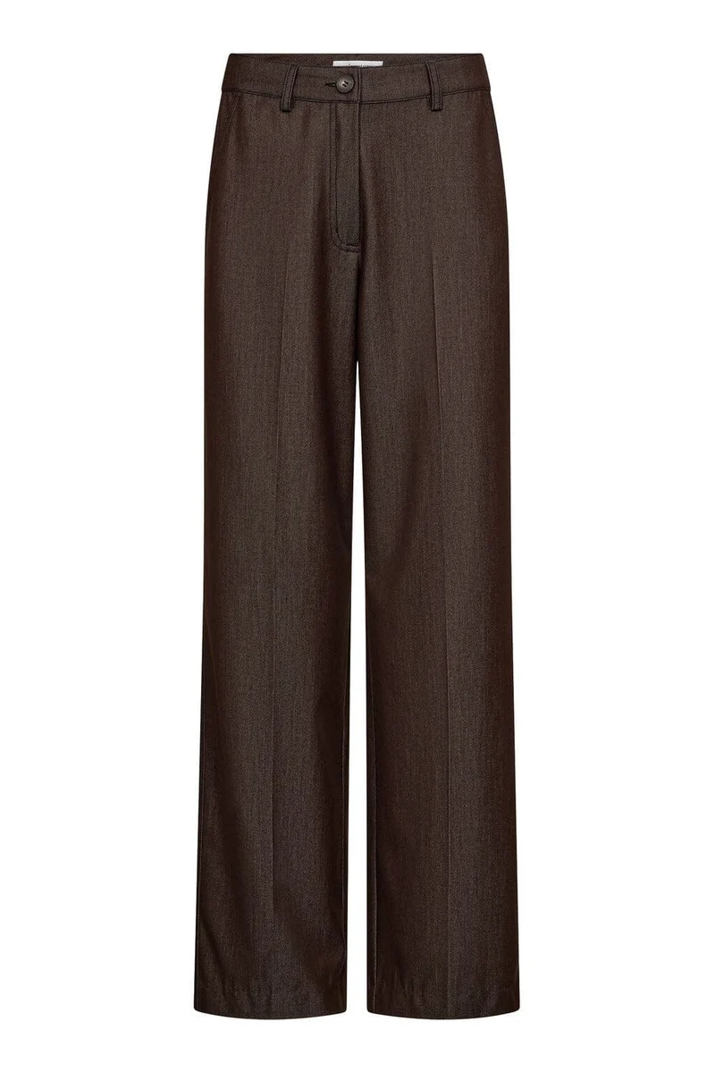 Co´Couture - Terrycc Denim Pant 31528 - 145 - Dark Brown