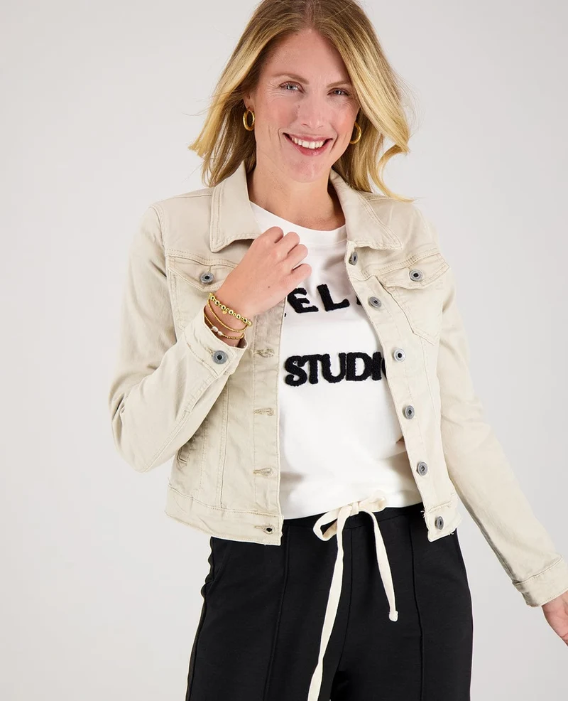 Jacket Denim | Sand