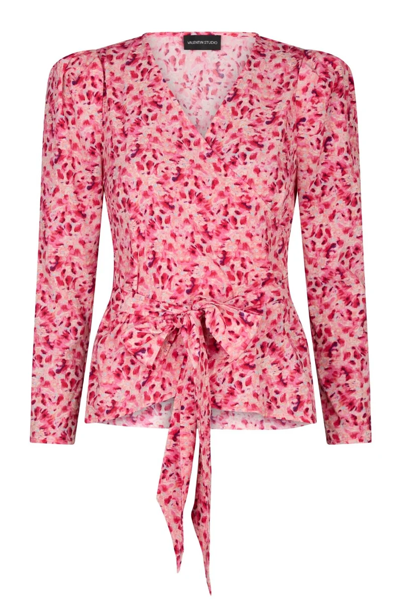 Valentin Studio - Josie Ink Dots Blouse 165457 - Pink 170