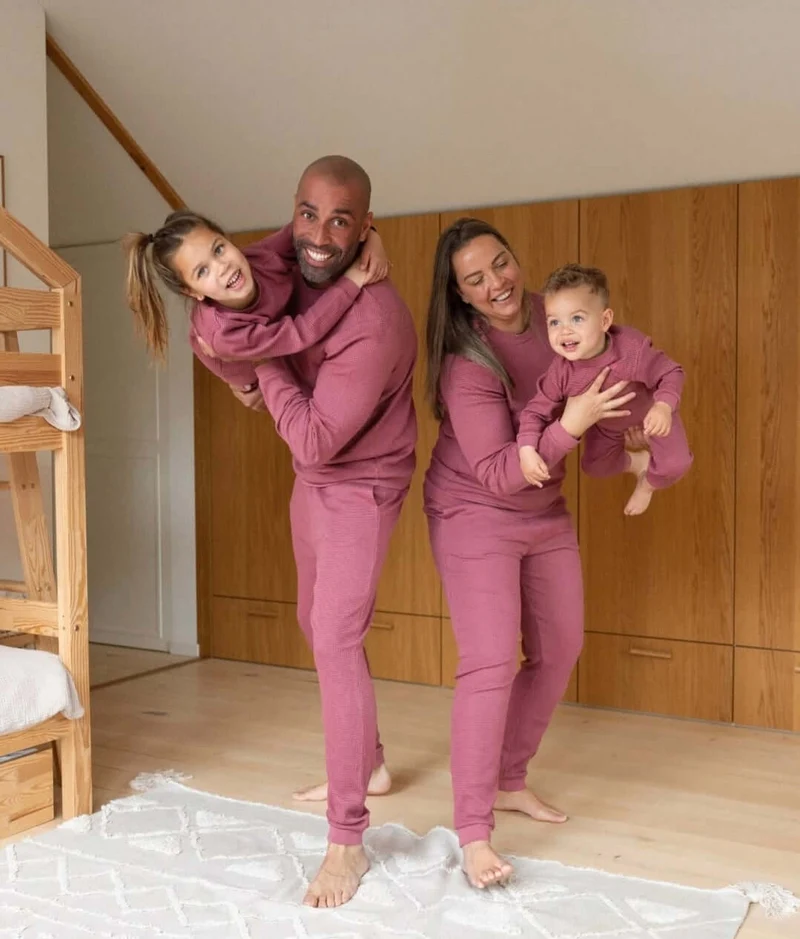 Feetje Wafel Pyjama Family Limited Edition winter, Berry