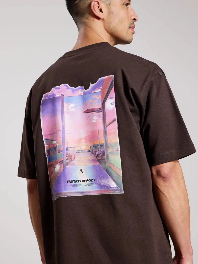 AEDEN T-SHIRT CASSIAN TEE BRUIN