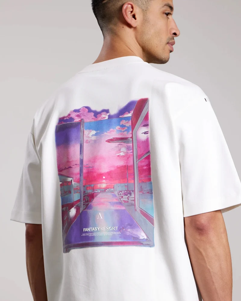 AEDEN T-SHIRT CASSIAN TEE OFF WHITE