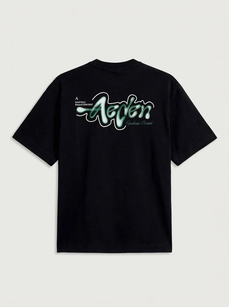 AEDEN T-SHIRT WORREL TEE ZWART
