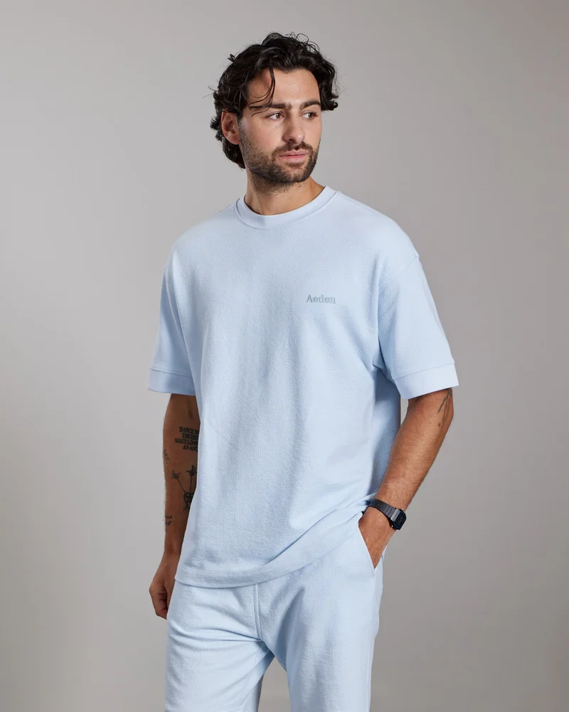 AEDEN T-SHIRT JORDAN OV. BLAUW